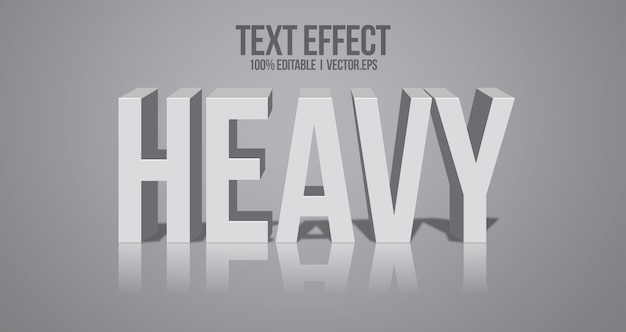 Vector 3d bold text effect graphic style layer stayle font style