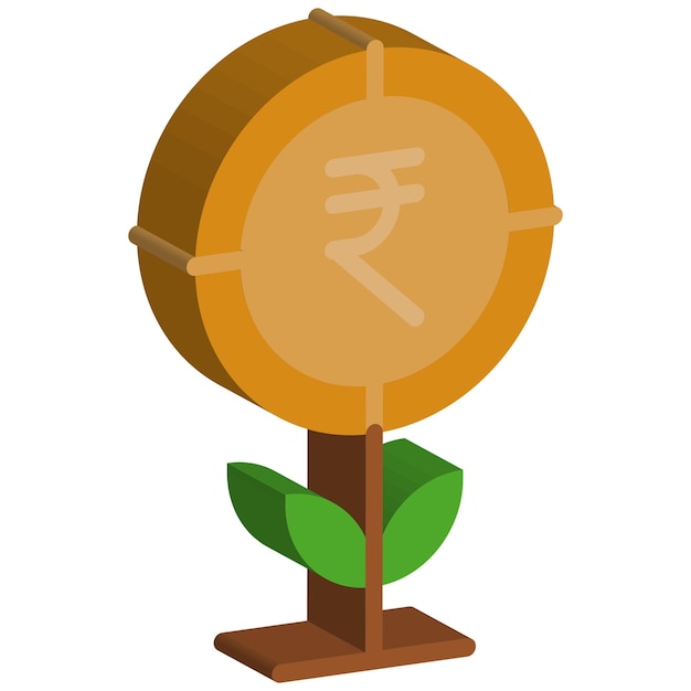 Vector 3d currency vector design