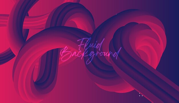 Vector 3d liquid background abstract design