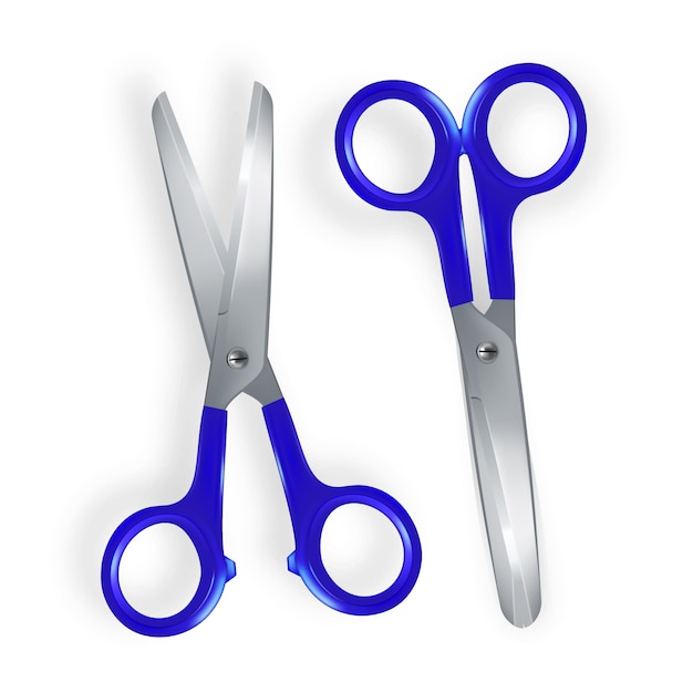 Vector 3d realistic scissor