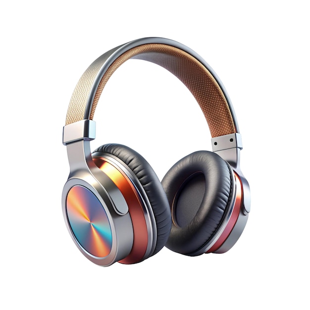 Vector 3d render headphones