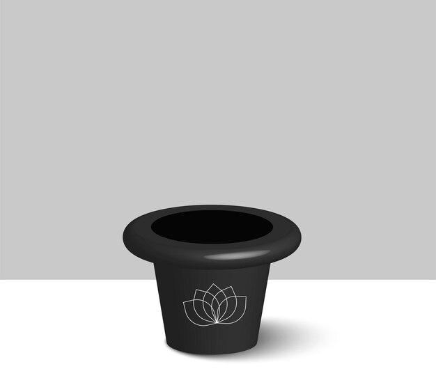 Vector 3d rendered vase illustration