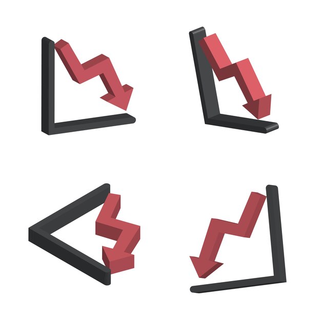 Vector 3d traffic bar analytics realistic vector green concept