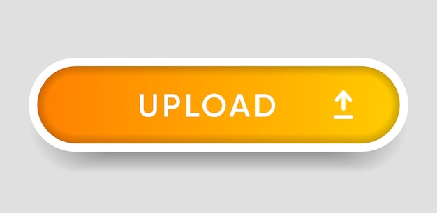 Vector 3d upload download button icon upload icon down arrow bottom side symbol click here button save