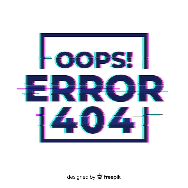 Vector 404 error page background