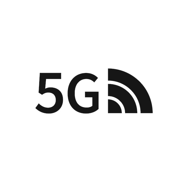 Vector 5g icon internet technology isolated vector illustration in flat