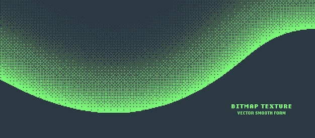Vector 8 bit pixel art bitmap texture smooth form vector dither noise wide abstraction