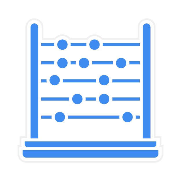 Vector abacus icon vector image can be used for fintech