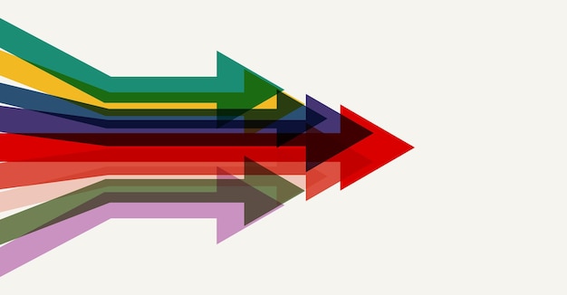 Vector abstract arrow direction technology background