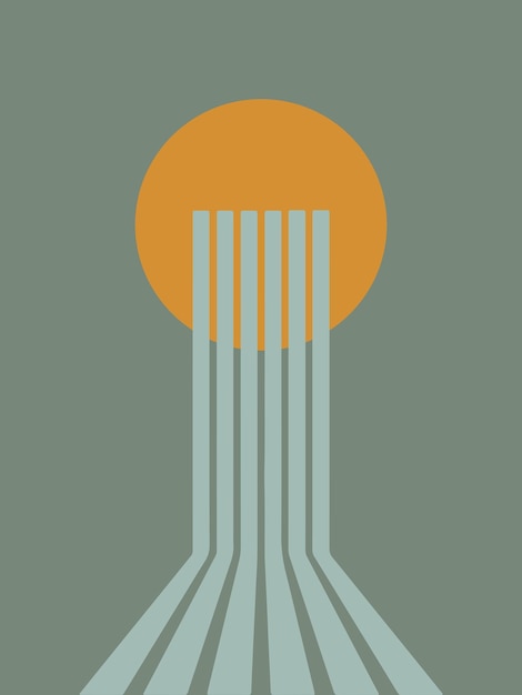 Vector abstract art for decoration and collection printable and easy to edit