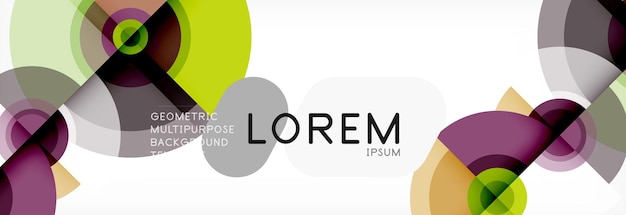 Vector abstract background circle design