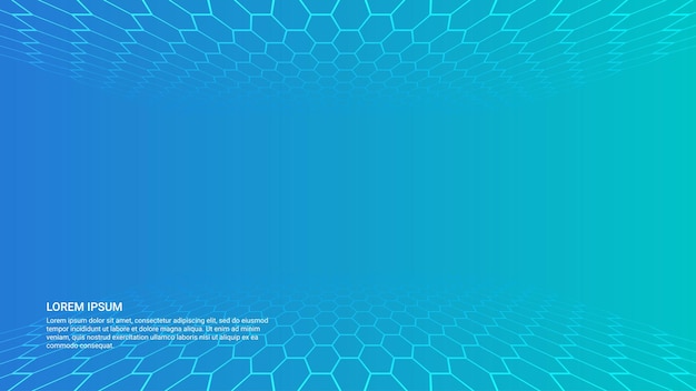 abstract background design with hexagon shape