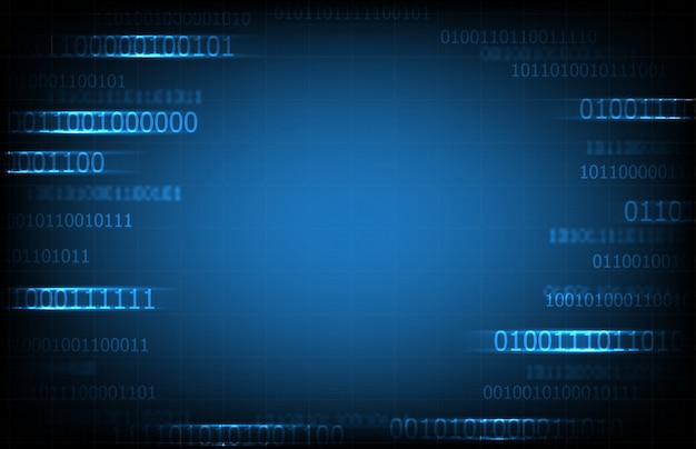 Vector abstract background of random digital binary number programming