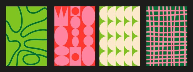 Vector abstract background set collection of textured vector backgrounds with simple repeating patterns