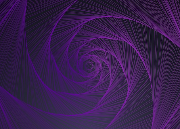 Vector abstract background spiral in lines