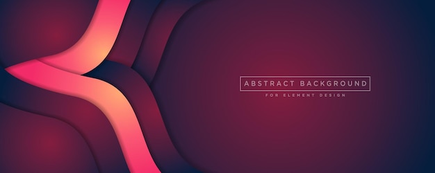 Vector abstract background vector with layer shape wave ornament concept
