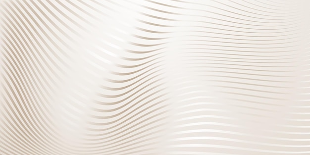 Vector abstract background of wavy lines in light brown colors