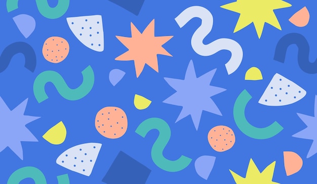 Vector abstract background with hand drawn pattern design