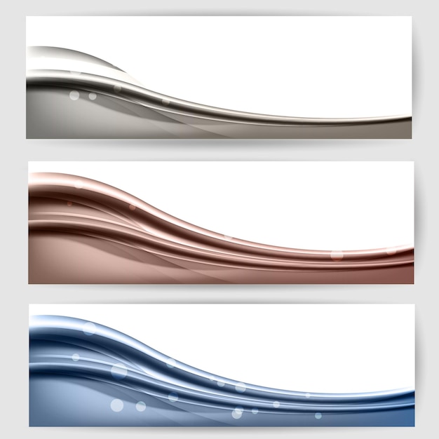 Vector abstract background with waves and lines