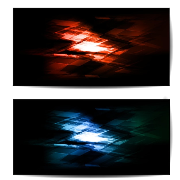 Vector abstract background with waves and lines