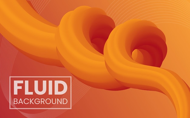 Vector abstract banner of colorful fluid wave background