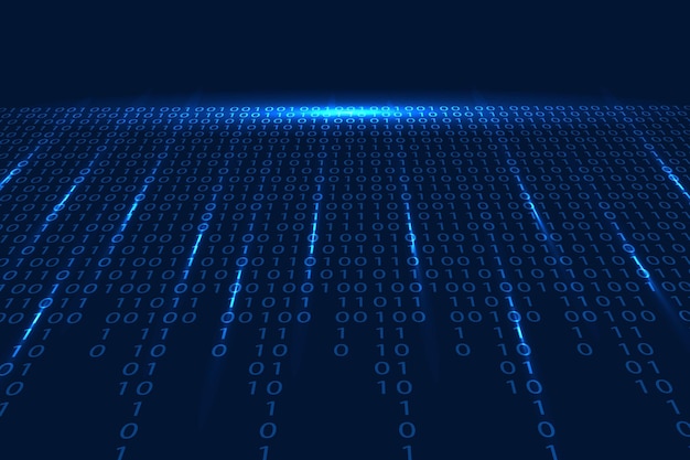 Vector abstract binary code patterns background