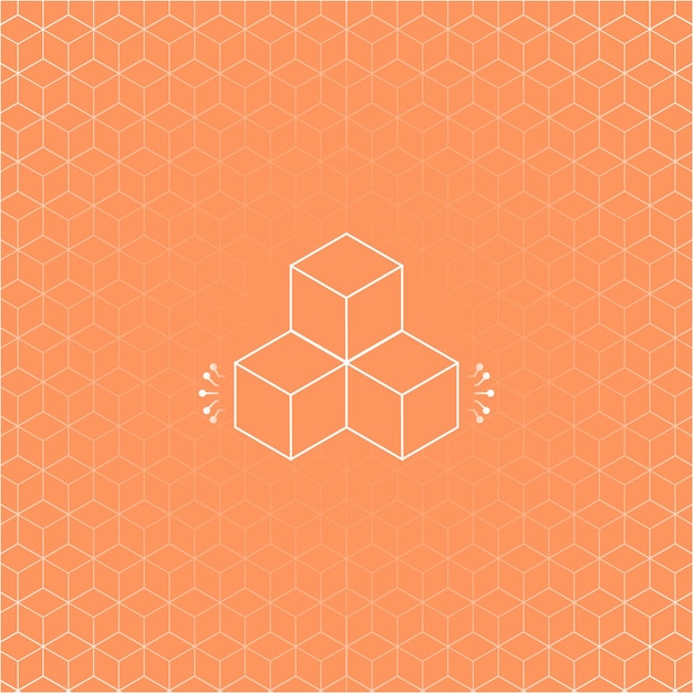 Vector abstract blockchain and crypto technology pattern design for web3 business networking and bitcoin