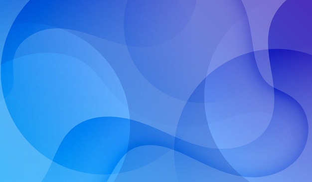 Vector abstract blue fluid shapes