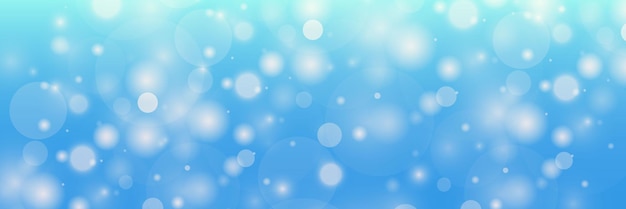 Vector abstract bokeh background blue sky illustration