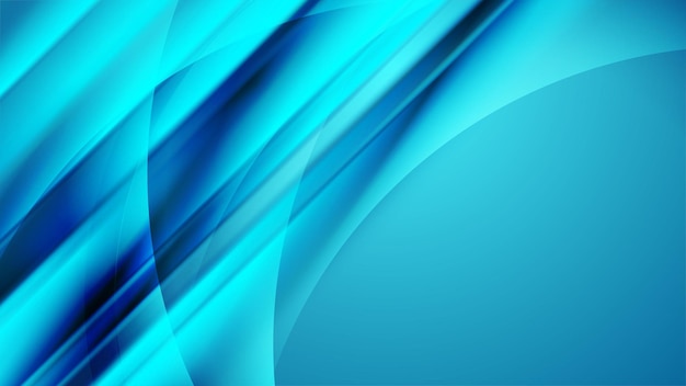Vector abstract bright blue concept minimal smooth background