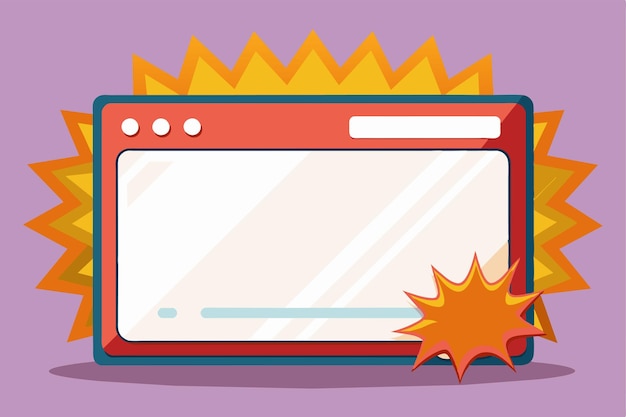 abstract cartoon lowerthird screen frame vector with twice screen vector