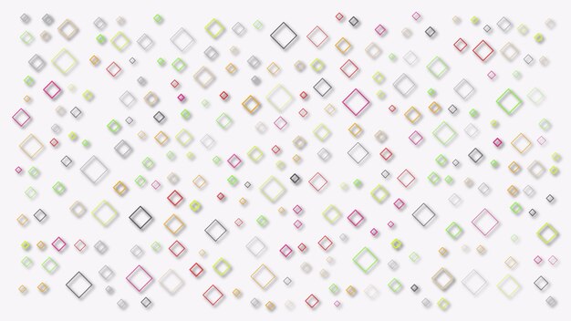 Vector abstract colorful floating diamond squares pattern background