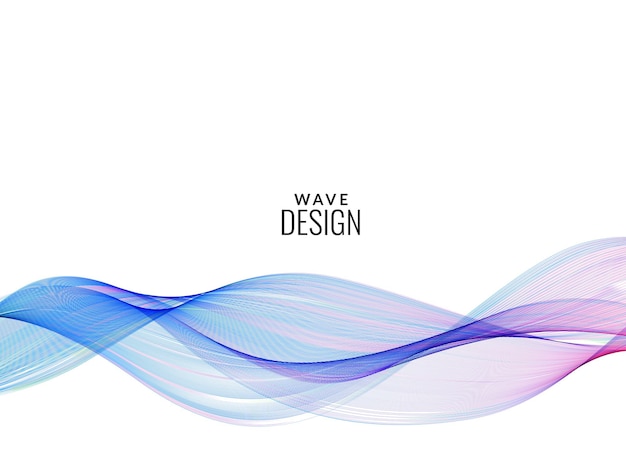 abstract colorful flow wave design background vector