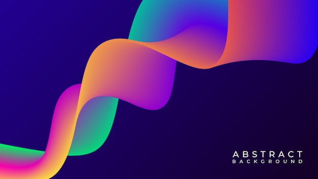 Vector abstract colorful liquid shape in dark background