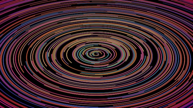 Vector abstract colorful random circular lines background. easy to change colors. vector illustration