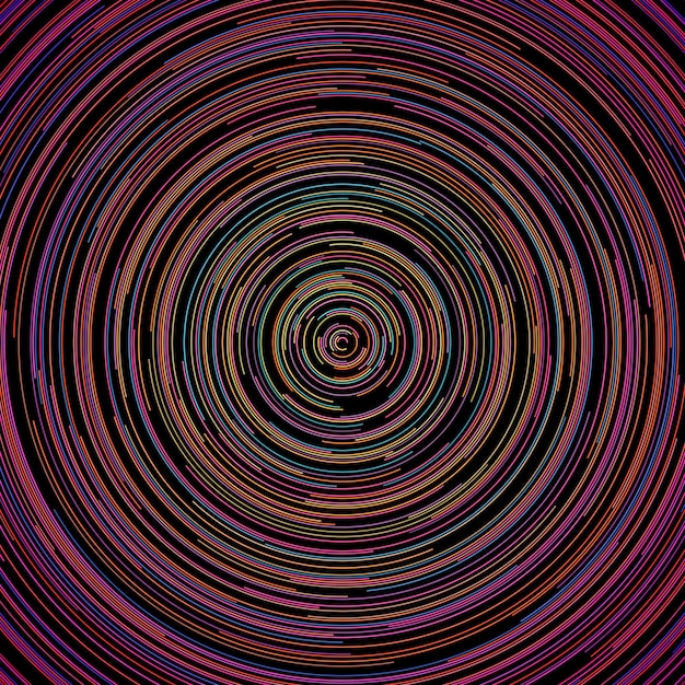 Vector abstract colorful random circular lines background. easy to change colors. vector illustration