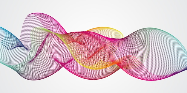 Vector abstract colorful vector background color flow liquid wave for design