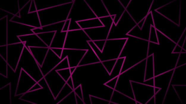 Vector abstract dark background of intersecting triangles in purple colors