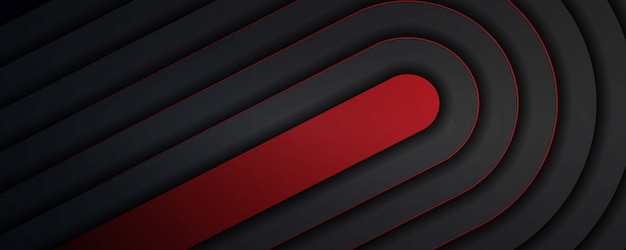 Vector abstract dark background with red layer shadow