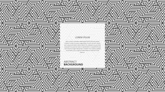 abstract decorative triangle lines pattern