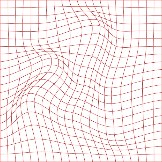 Vector abstract distorted wireframe wave vector curve surface background technology grid pattern mesh wave