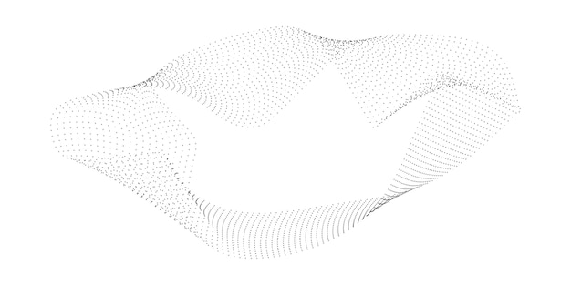 Vector abstract dot waveform