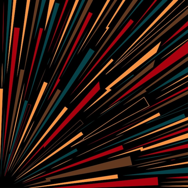 Vector abstract explosion corner lines