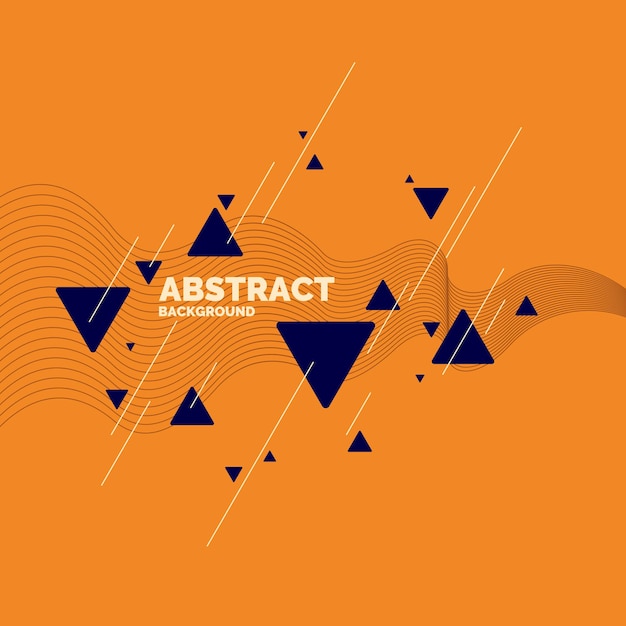 Vector abstract geometric background with triangles in minimalistic style. vector illustration.