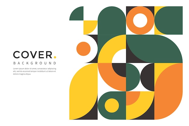 Vector abstract geometric cover  design