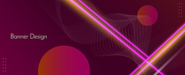 Vector abstract geometric elegant modern pattern colorful banner background