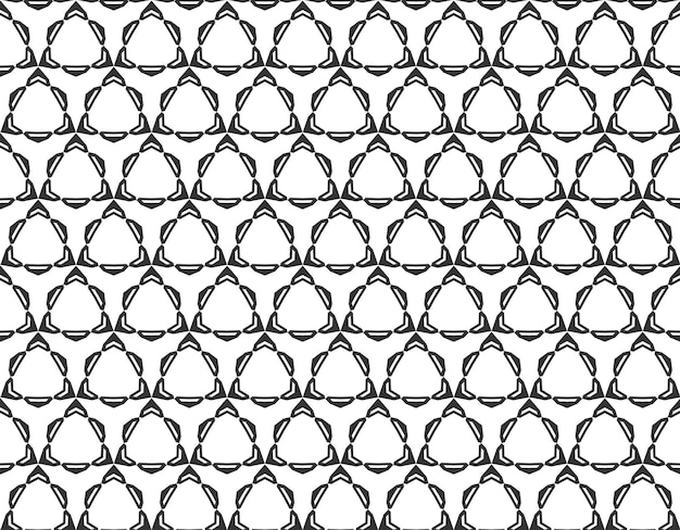 Vector abstract geometric seamless pattern repeating geometric black and white texture geometric decoration
