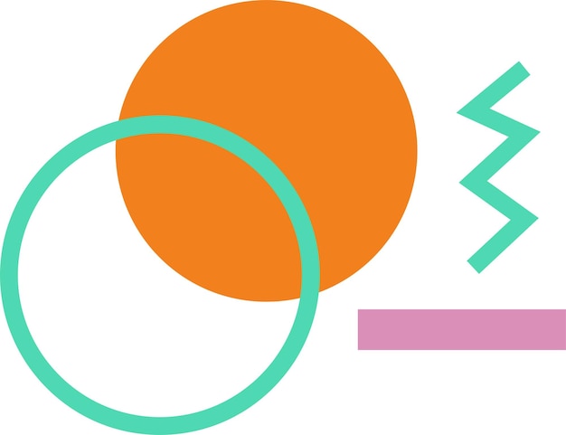 Vector abstract geometric shape illustration special vector style