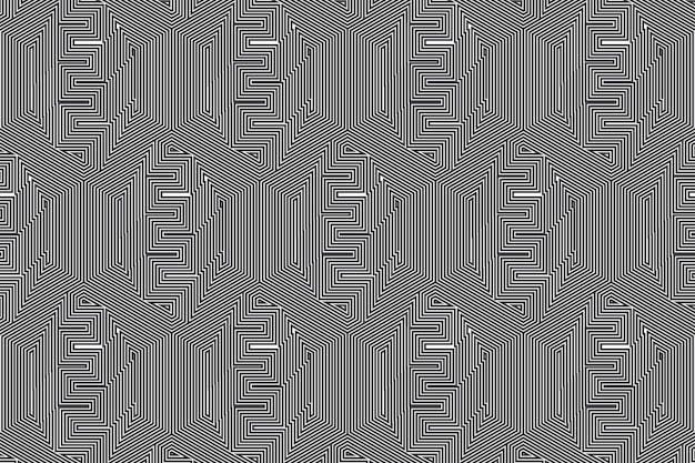 abstract geometric shape lines seamless pattern