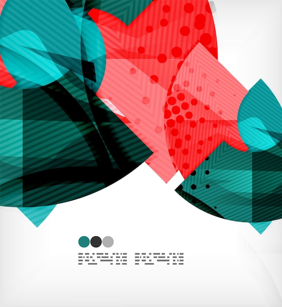 Vector abstract geometric shapes background